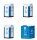 Faller 180543 - Mobile Toilettenkabinen TOI T