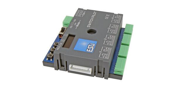 ESU 51830 - SwitchPilot 3, 4-fach Magnetartikeldecoder, DCC/MM, OLED, mit RC-Feedback, updatefähig, RETAIL verpackt