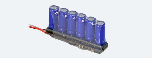 ESU 54673 - PowerPack MiniXS, Energiespeicher mit MCU für LokPilot 5 / LokSound 5, 6*0.22F/2.7V, 25.5 x 4.5 x 13.5mm