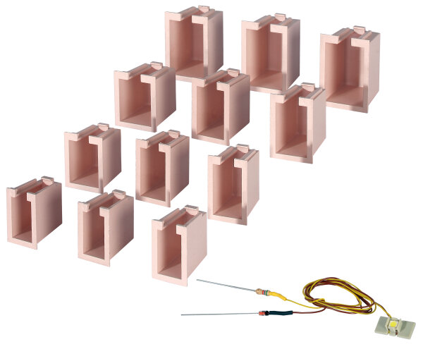 Viessmann 6005 - Hausbel.-Startset, 12 Boxen