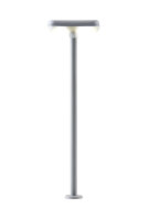 Viessmann 6964 - TT Bahnsteigleuchte, LED weiß