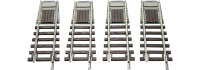 Roco 42616 - H0 - Gleisabga.f.Drehs. DC 4St.