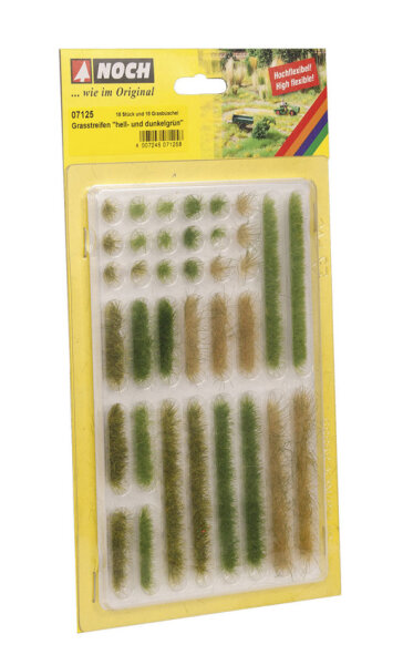 Noch 07125 - H0 - Grasstreifen “hell- und dunkelgrün”
