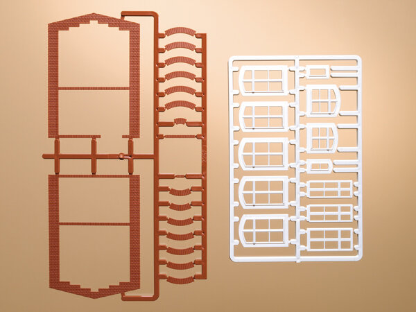 Auhagen 41615 - H0 - Fensterbögen und Fenster