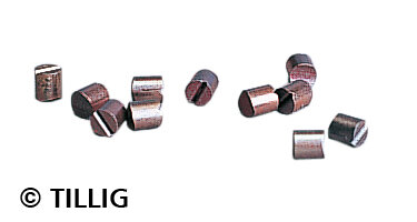 Tillig 08876 - TT - Kohlebürsten, rund, Beutel à 10 Stück