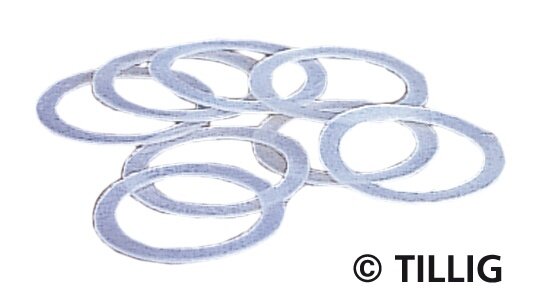 Tillig 08884 - TT - Haftreifen, 8 mm, Beutel à 8 Stück