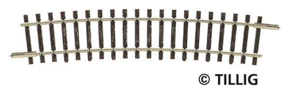 Tillig 83112 - TT - Gebogenes Gleis R 396 mm/15°