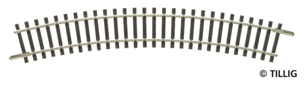 Tillig 83116 - TT - Gebogenes Gleis R 267 mm/30°
