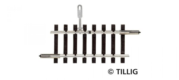 Tillig 83155 - TT - Unterbrechergleis
41,5 mm einseitig getrennt (ohne Anschlüsse)
