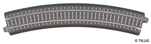 Tillig 83706 - TT - Gebogenes Gleis R353 mm /30°