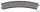Tillig 83706 - TT - Gebogenes Gleis R353 mm /30°