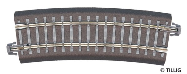 Tillig 83707 - TT - Gebogenes Gleis R353 mm / 15°
