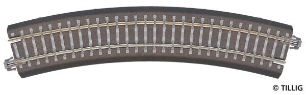 Tillig 83709 - TT - Gebogenes Gleis  R310 mm / 30°