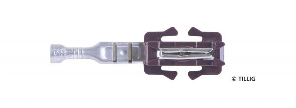 Tillig 83954 - TT - Schienenverbinder mit Anschlusselement (Beutel á 10 Stück)