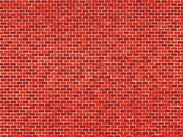 Auhagen 50504 - H0/TT - 1 Dekorpappe Ziegelmauer rot