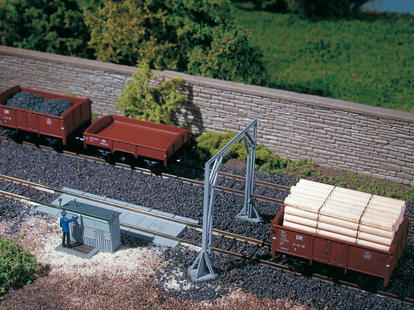 Auhagen 11404 - H0 - Gleiswaage mit Lademaß